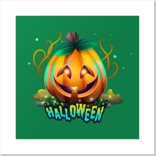 Halloween Pumpkin Design Posters and Art